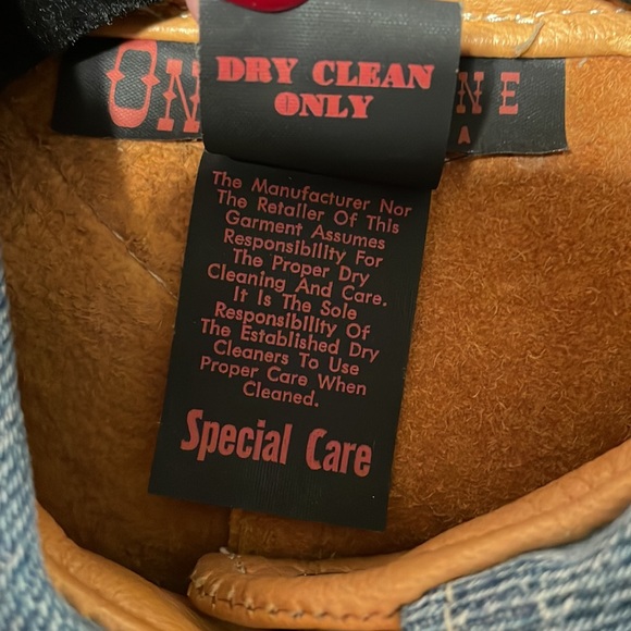 Leather & Jean Button-up Shirt - Picture 10 of 10